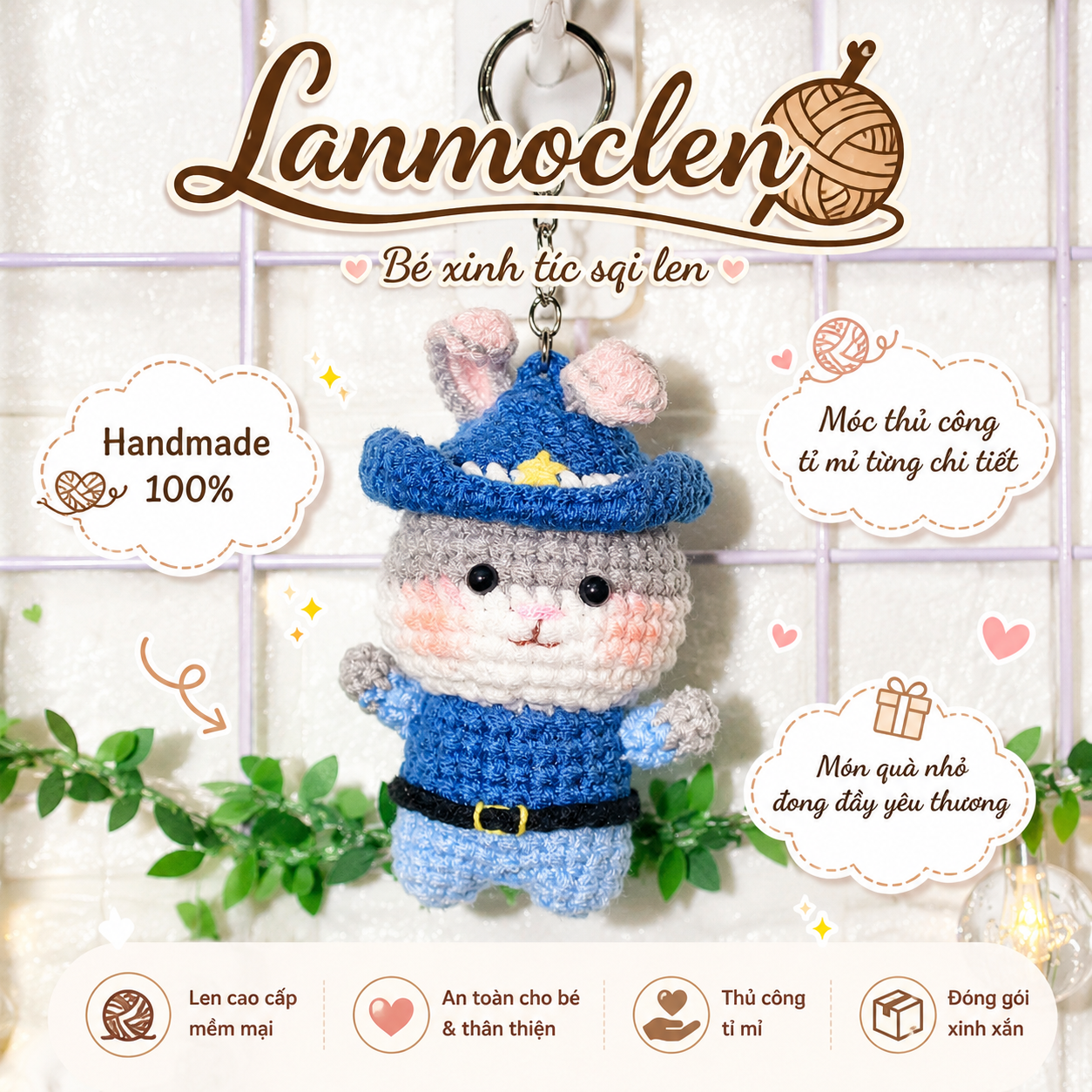 Cáo Nick - Thỏ Judy 1 - Lan Móc Len