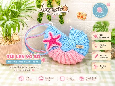 Túi vỏ sò  0 - Lan Móc Len