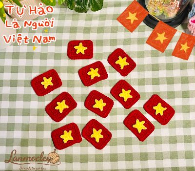 Cờ Tổ Quốc VN 0 - Lan Móc Len